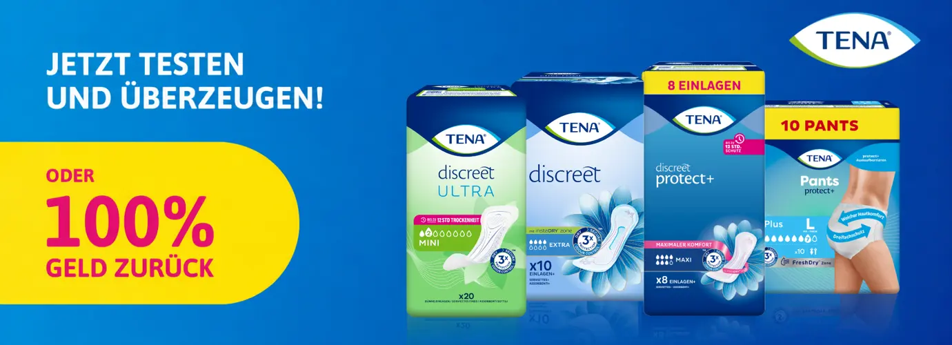 Jetzt TENA gratis testen!