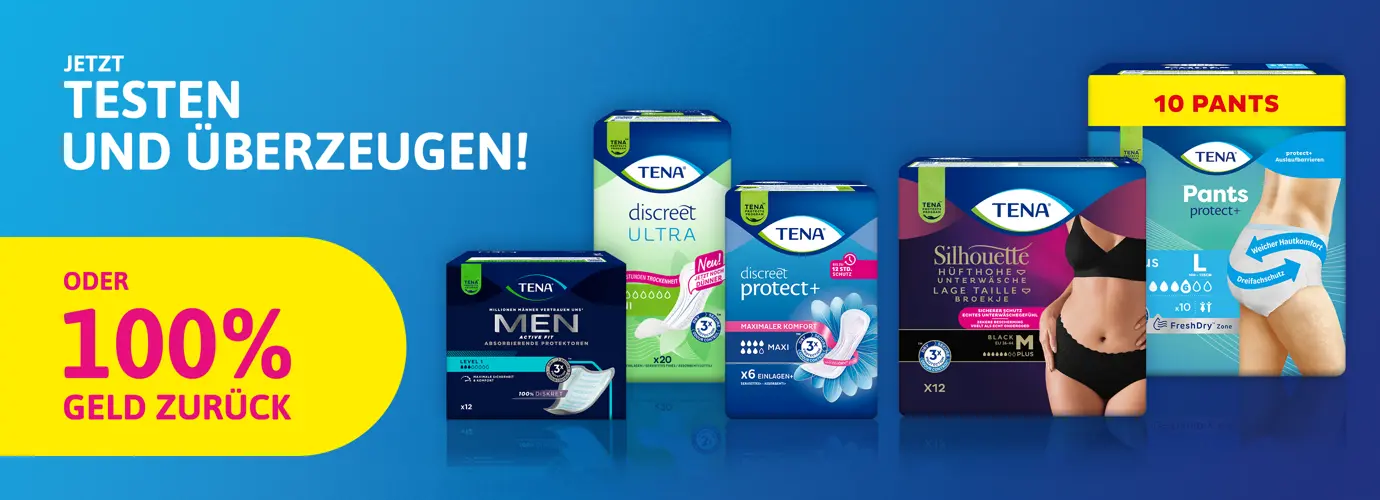 Jetzt TENA gratis testen!